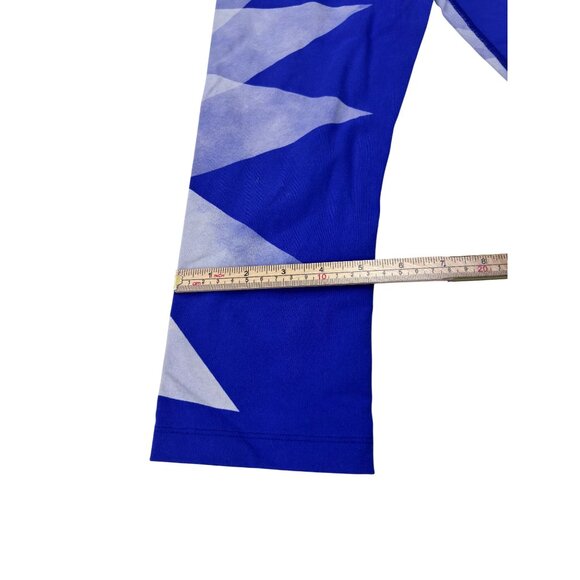 Nike Dri-Fit Womens XS Blue Geometric Leggings - Picture 6 of 8